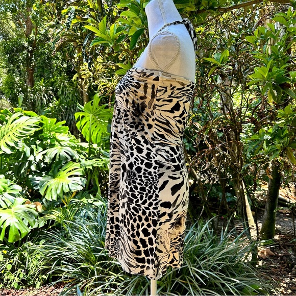 Sky Leopard Cheetah Print Mini Dress - Picture 8 of 9